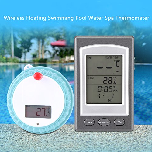 Ambient Weather WS-50-F007PF WiFi Smart Floating Pool, Spa, and Pond  Thermometer with Remote Monitoring and Alerts