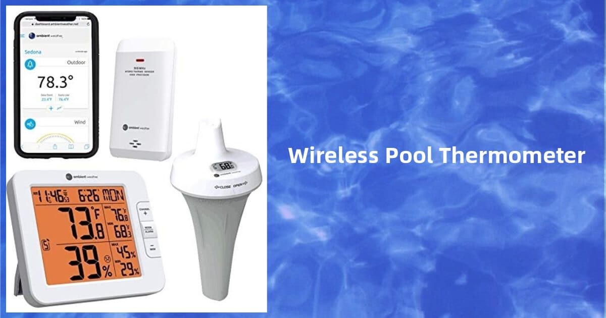 Ambient Weather WS-50-F007PF WiFi Smart Floating Pool, Spa, and Pond  Thermometer with Remote Monitoring and Alerts